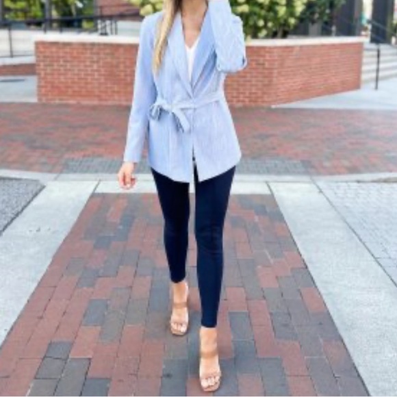 Nine West Seamed Ponte Leggings | Black | Size Small - Picture 2 of 5